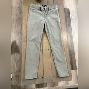 GAP Denim Olive favorite jegging size 4/27